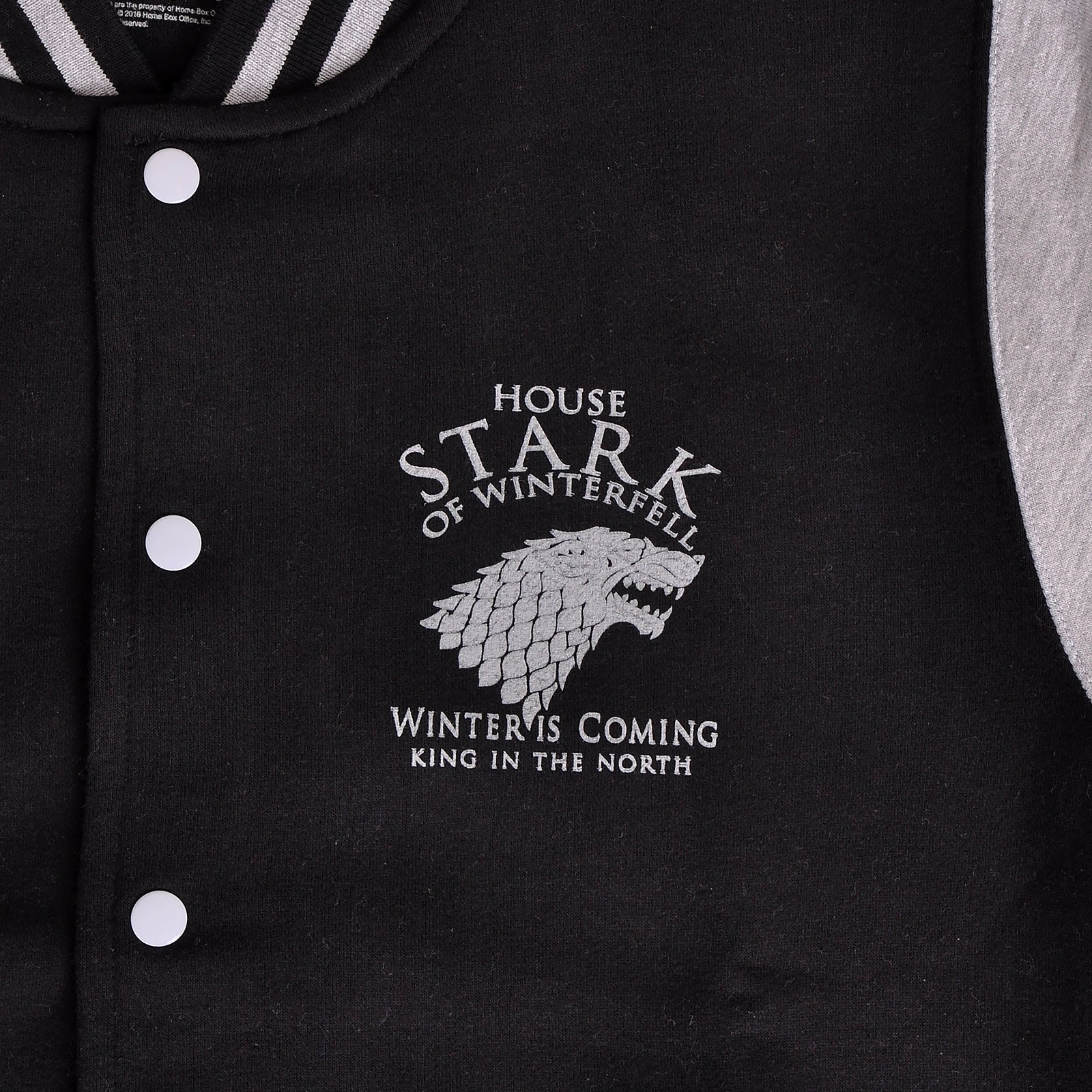Produktbild Game of Thrones - House Stark Collegejacka svart-grå