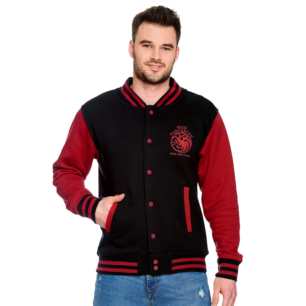 Produktbild Game of Thrones - House Targaryen Collegejacka svart-röd
