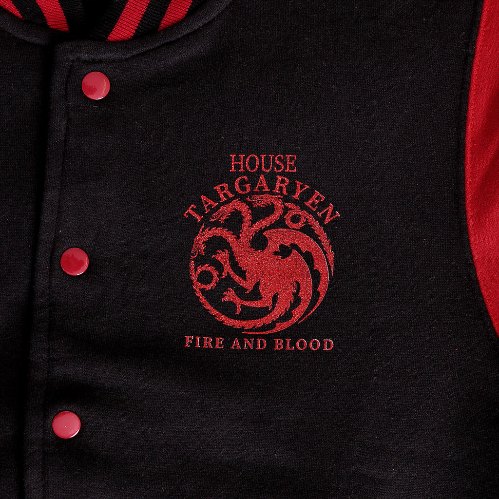 Produktbild Game of Thrones - House Targaryen Collegejacka svart-röd