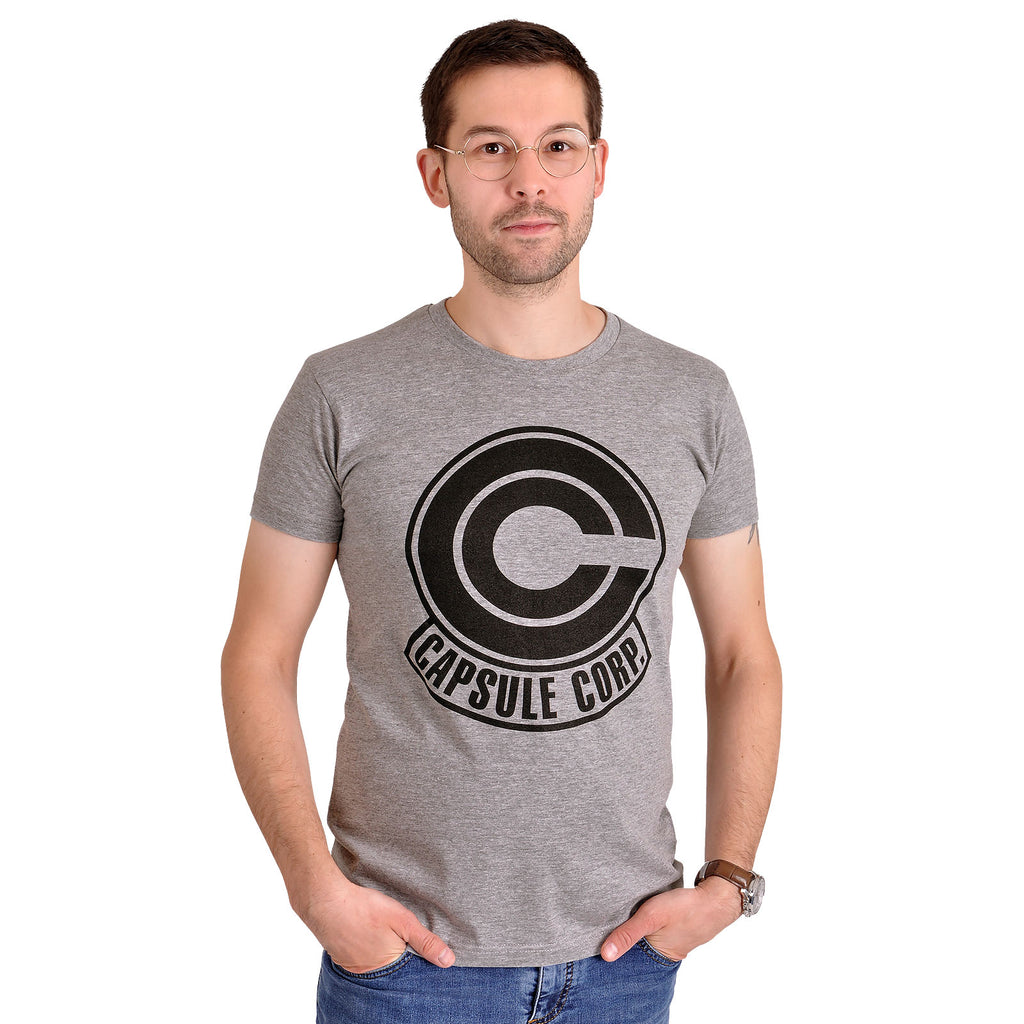 Produktbild Dragon Ball Z - Capsule Corporation Logo T-shirt grå