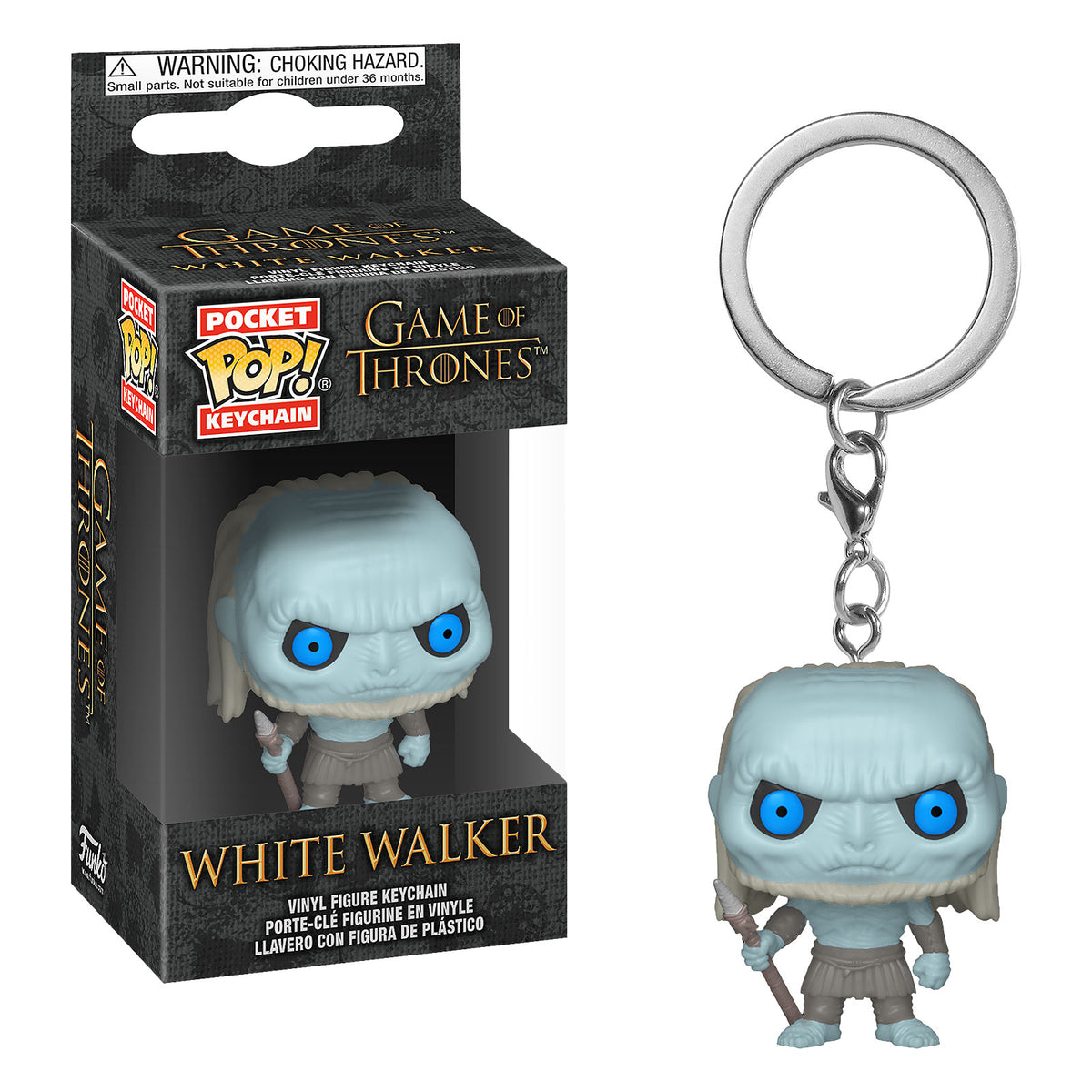 Produktbild Game of Thrones - White Walker Funko Pop nyckelring