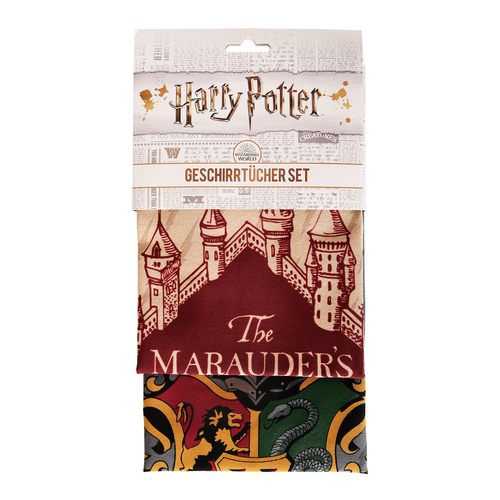 Produktbild Harry Potter - Kökshandduksset med Marodörkartan & Hogwarts emblem