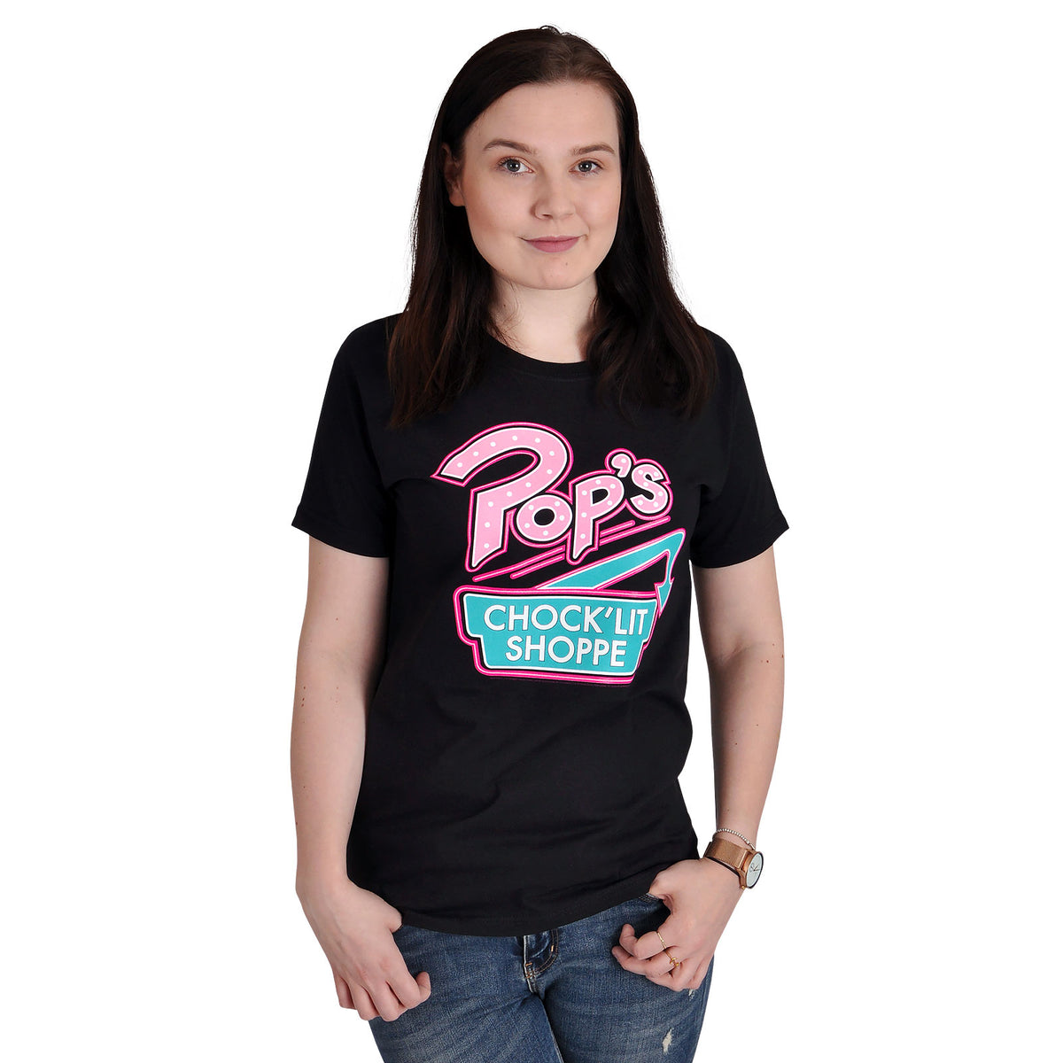 Produktbild Riverdale - Pop's Chock'lit Shoppe T-shirt svart