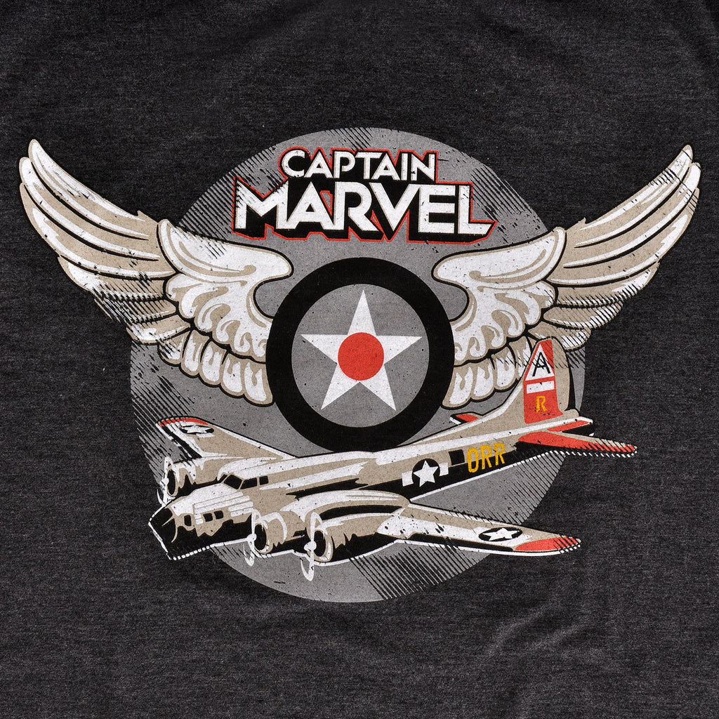 Produktbild Captain Marvel - Air Force Pilot T-shirt grå