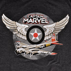 Produktbild Captain Marvel - Air Force Pilot T-shirt grå