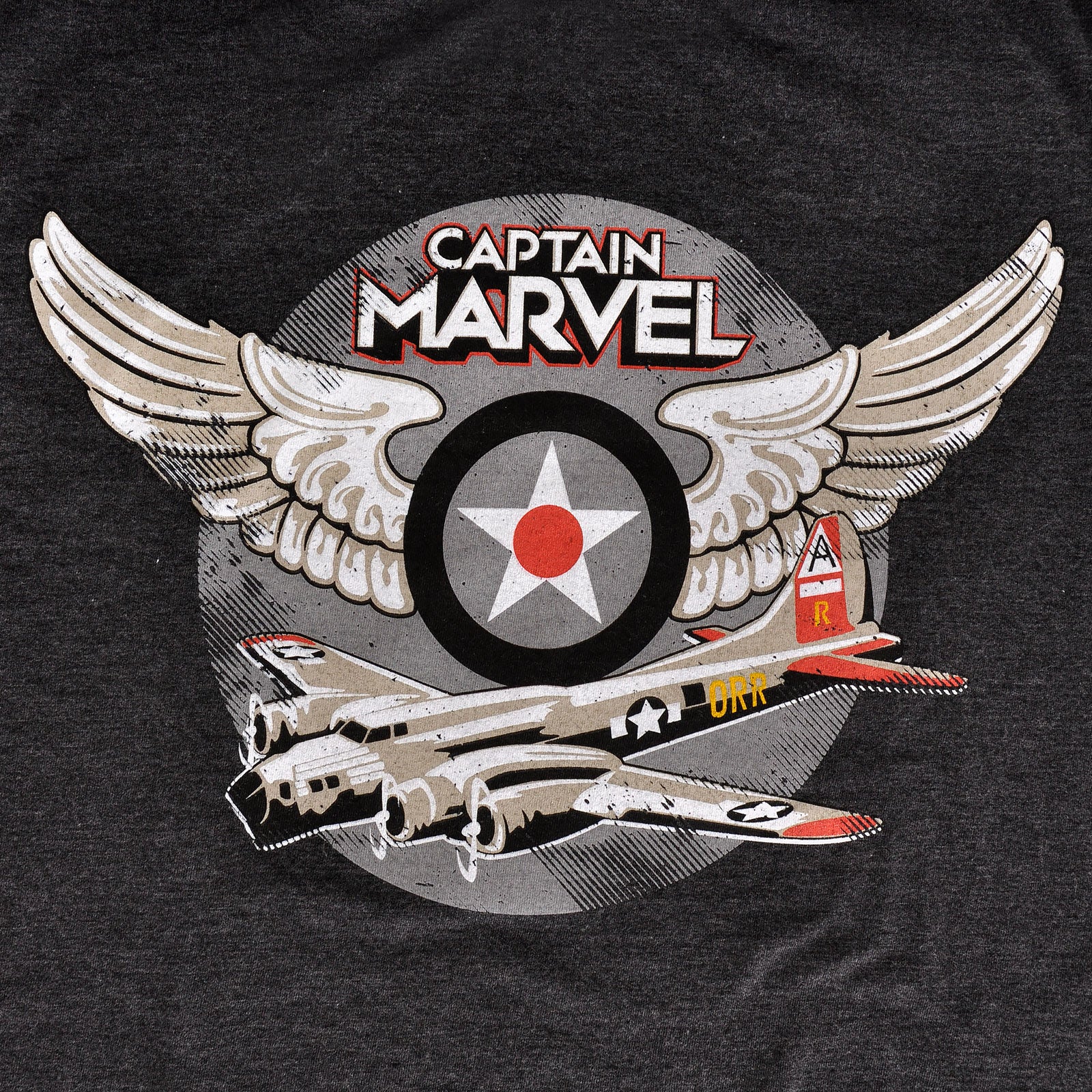 Produktbild Captain Marvel - Air Force Pilot T-shirt grå