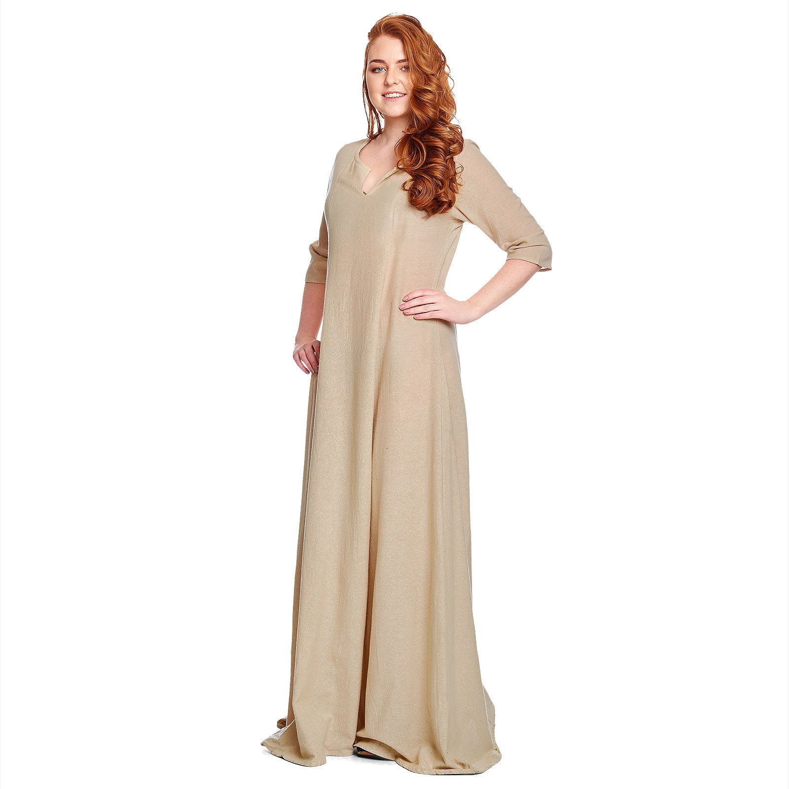 Produktbild Medeltida underklänning Silja beige