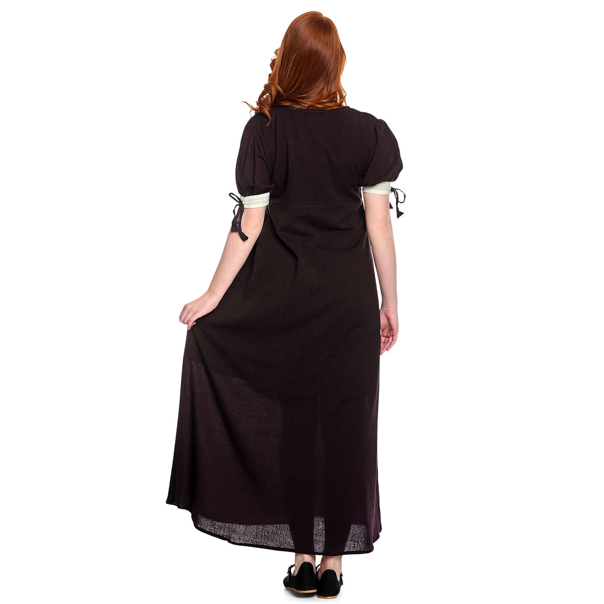 Produktbild Medeltida sommarklänning Lysa brun-beige