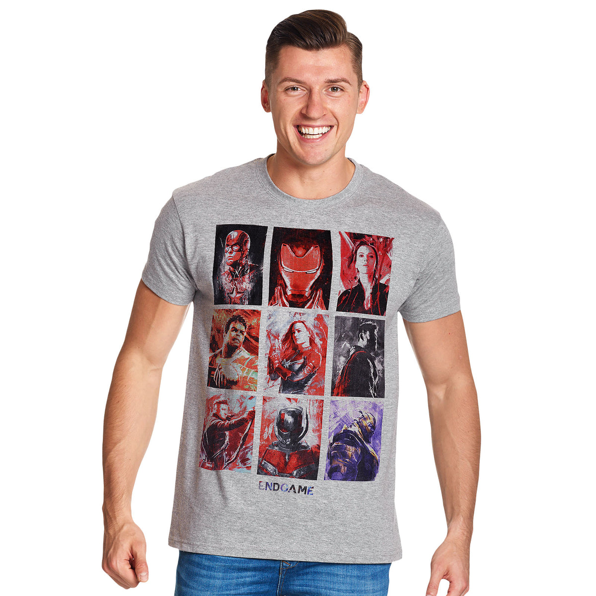 Produktbild Avengers - Endgame Karaktärsporträtt T-shirt grå