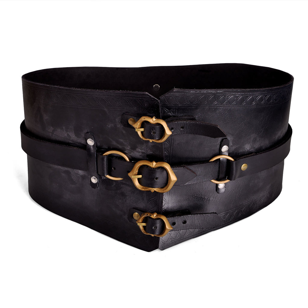 Produktbild Medeltida korsettbälte Audrey deluxe svart