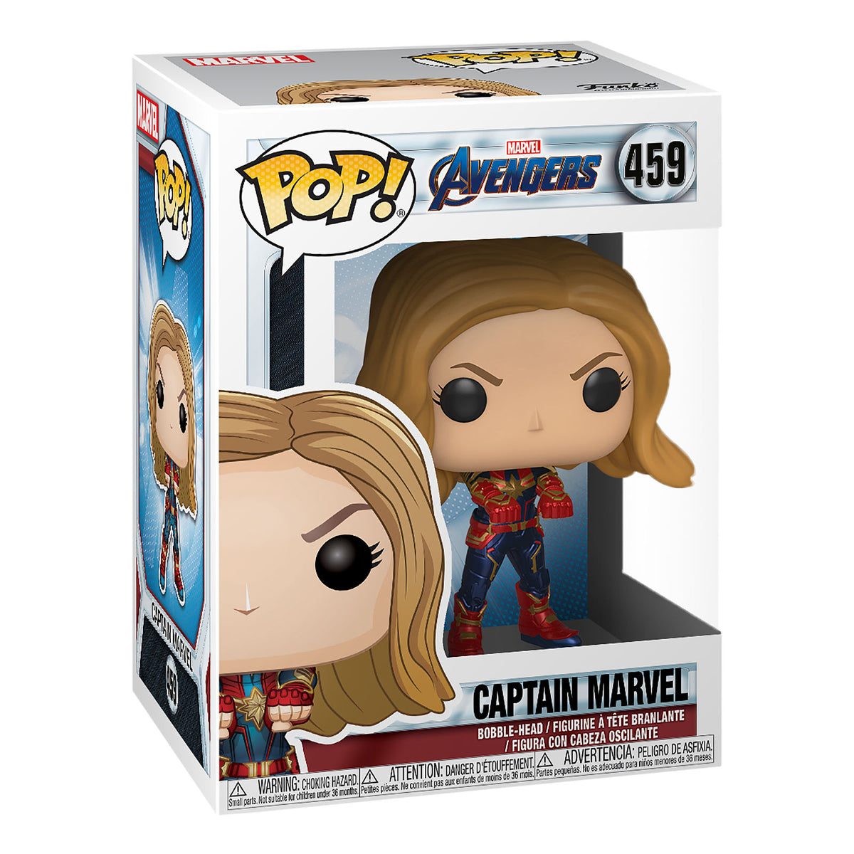 Produktbild Avengers - Captain Marvel Endgame Funko Pop figur med vickande huvud