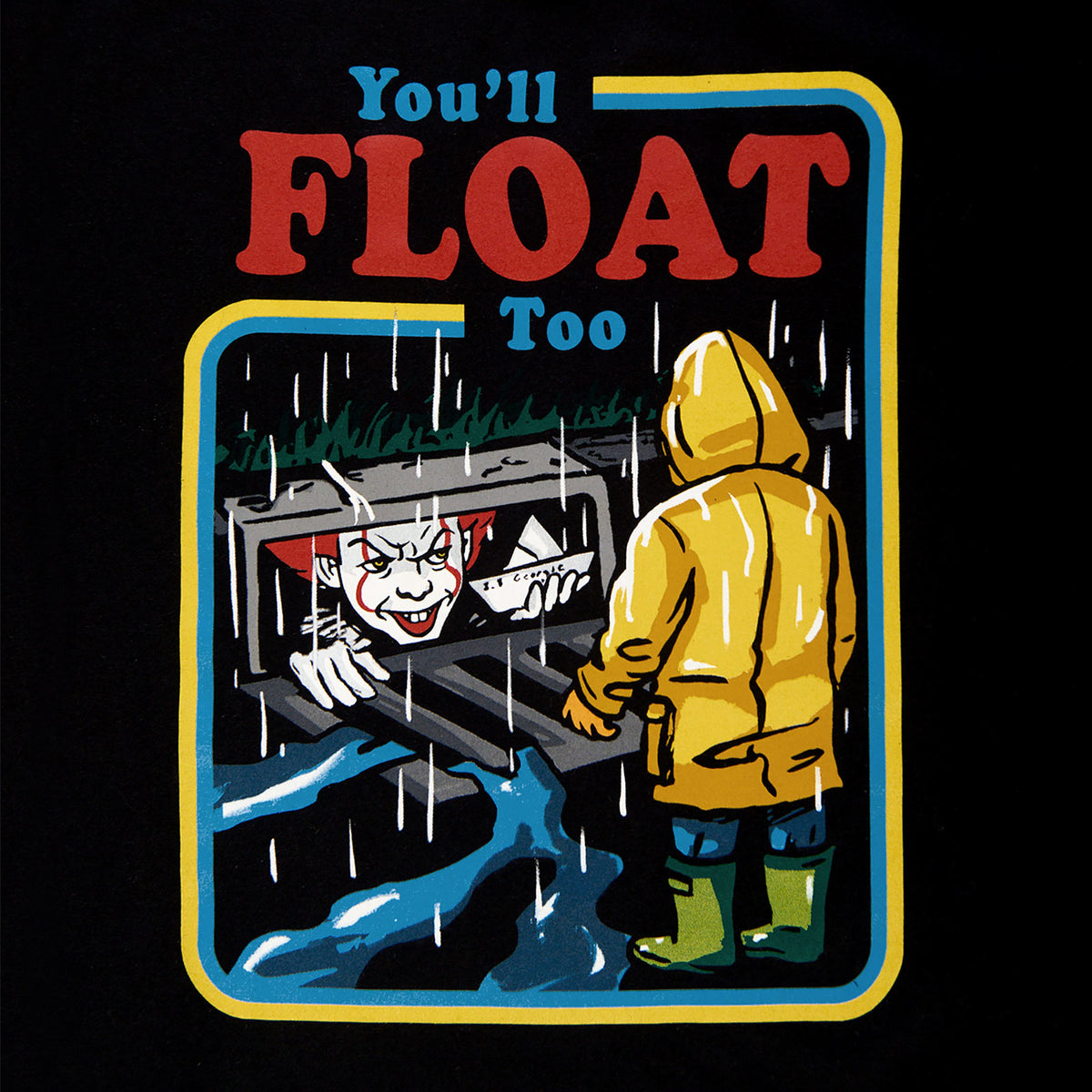 Produktbild Stephen Kings DET - You'll Float Too Comic T-Shirt svart