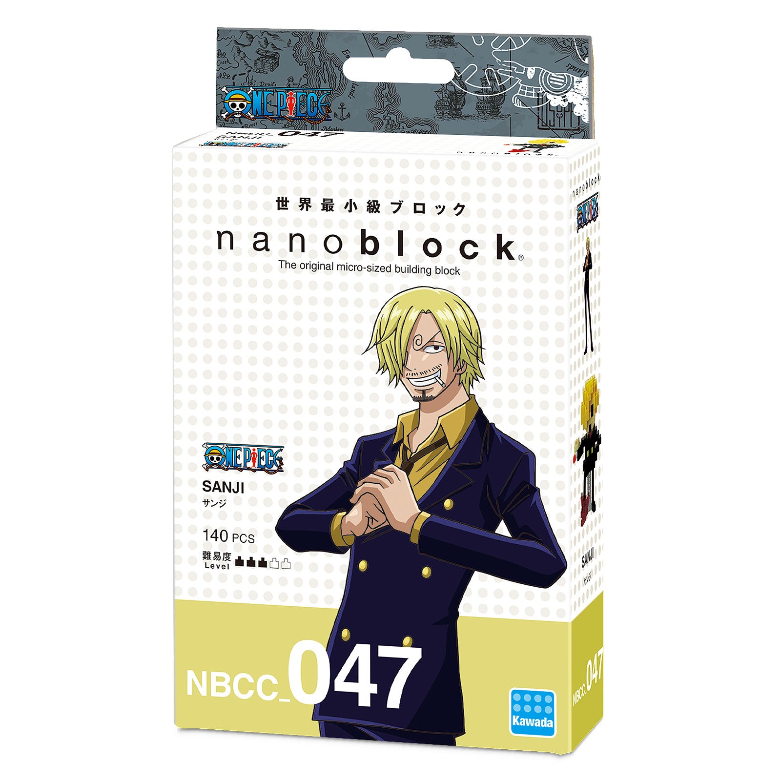 Produktbild One Piece - Sanji nanoblock Mini Byggblocksfigur