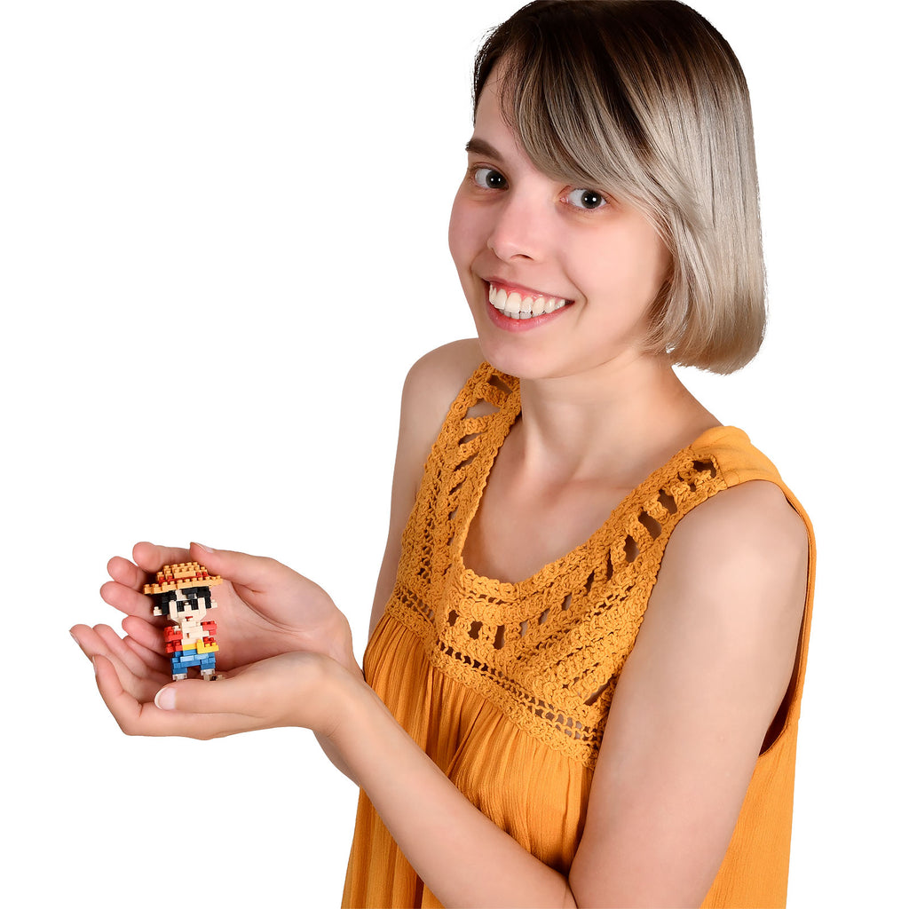 Produktbild One Piece - Luffy nanoblock Mini byggklossfigur