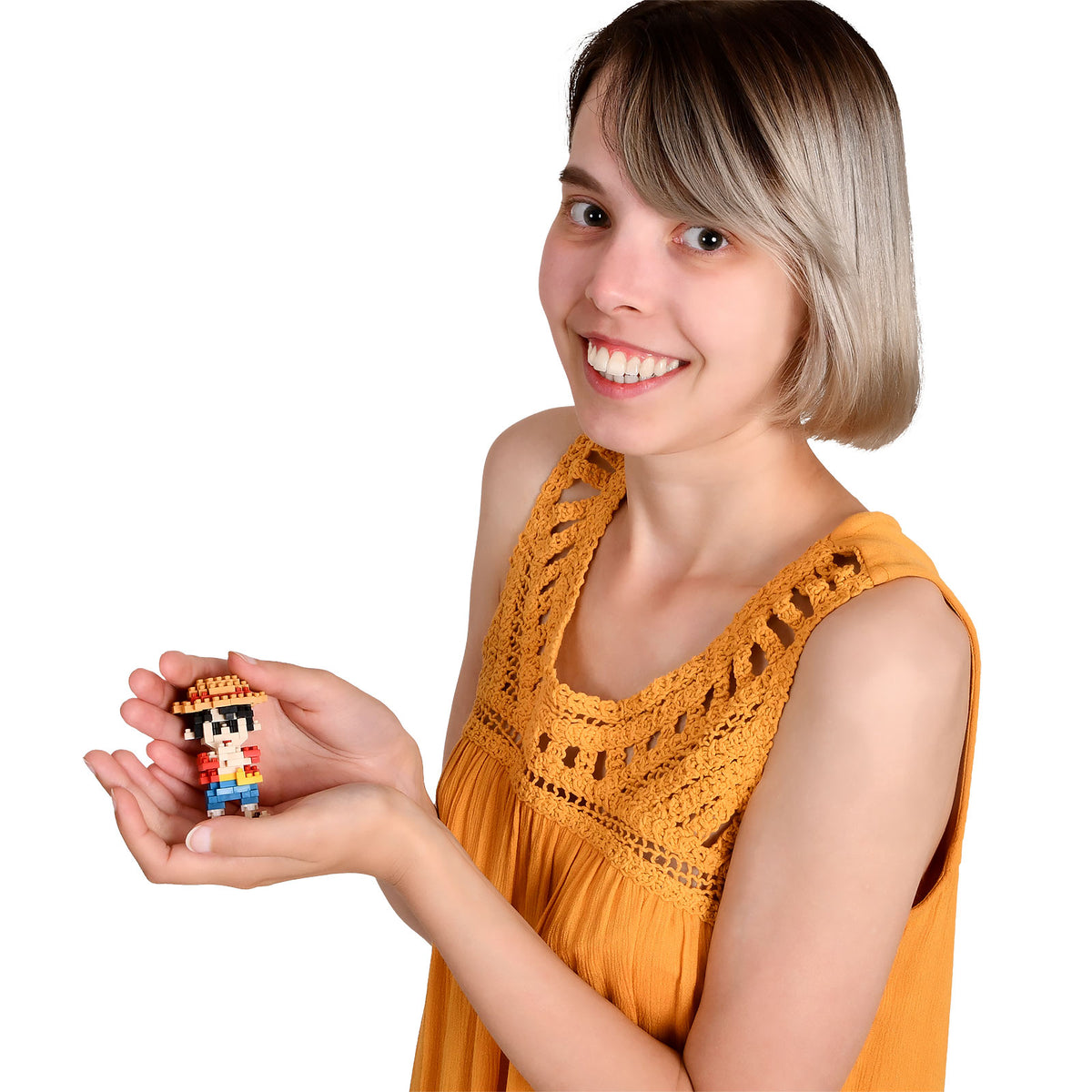 Produktbild One Piece - Luffy nanoblock Mini byggklossfigur