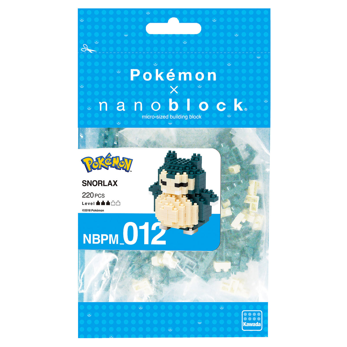 Produktbild Pokemon - Relaxo nanoblock Mini Byggklossfigur