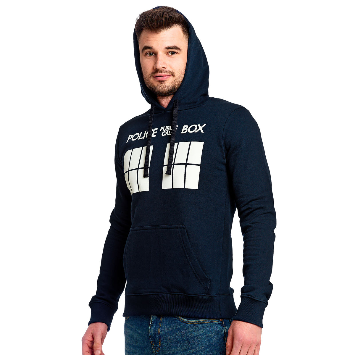 Produktbild Doctor Who - Tardis Police Box Hoodie blå