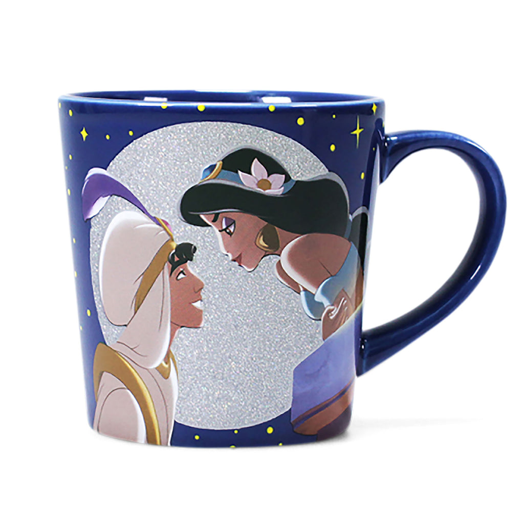 Produktbild Aladdin och Jasmine Glittermugg