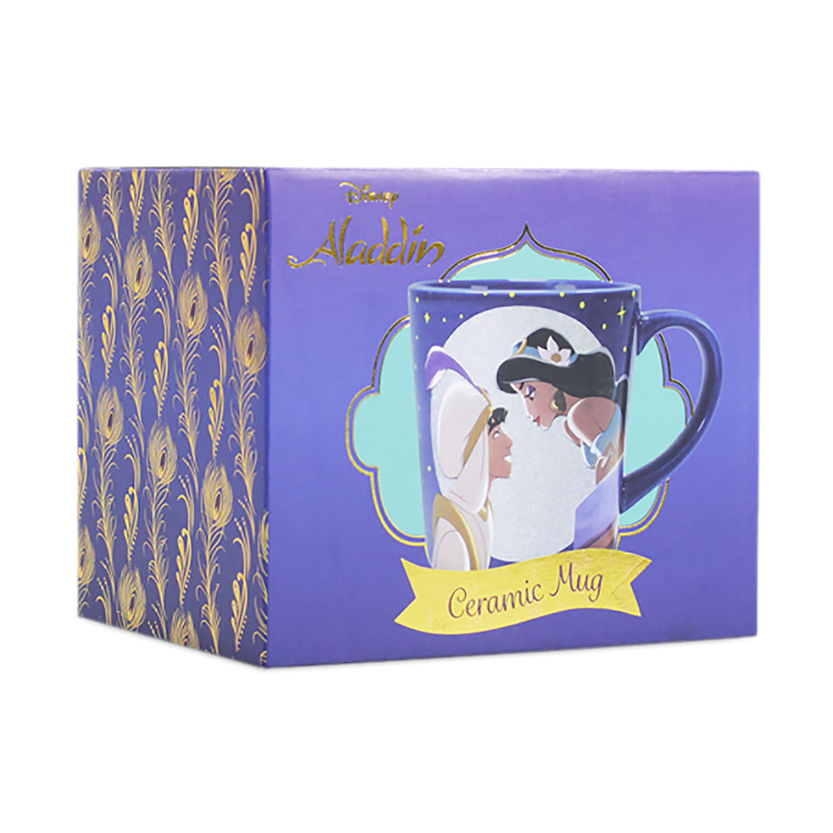 Produktbild Aladdin och Jasmine Glittermugg