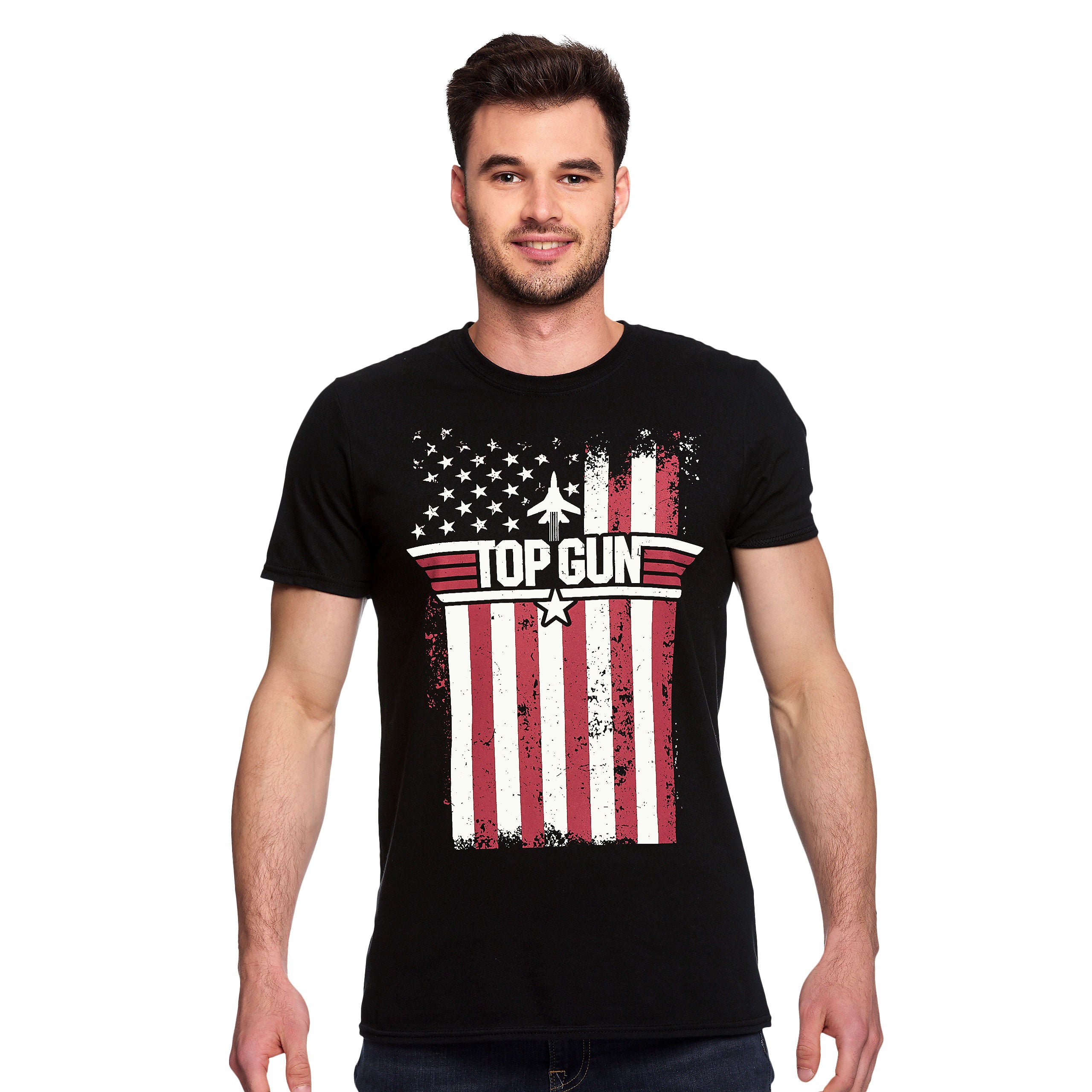 Produktbild Top Gun - Distressed Flag T-shirt svart