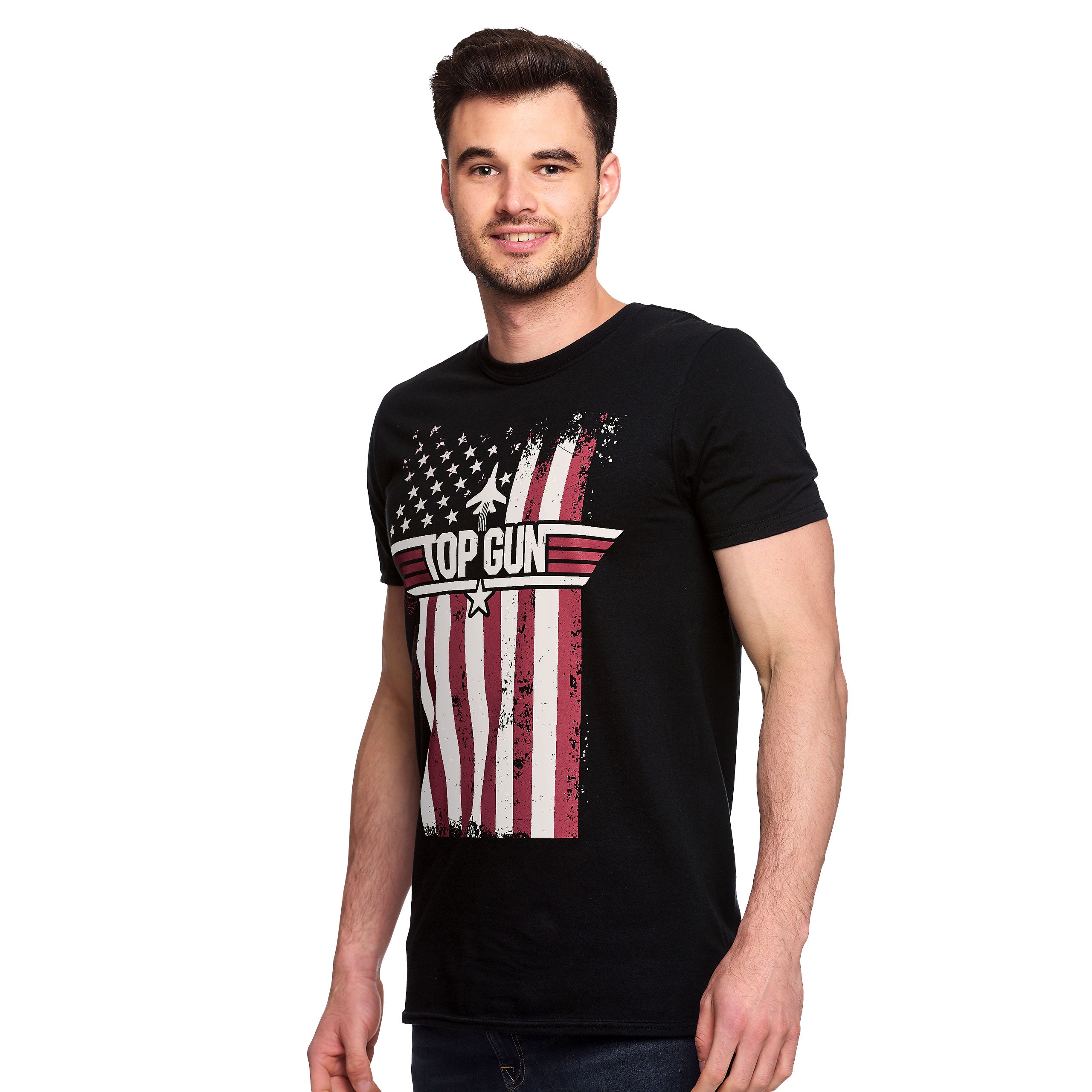 Produktbild Top Gun - Distressed Flag T-shirt svart