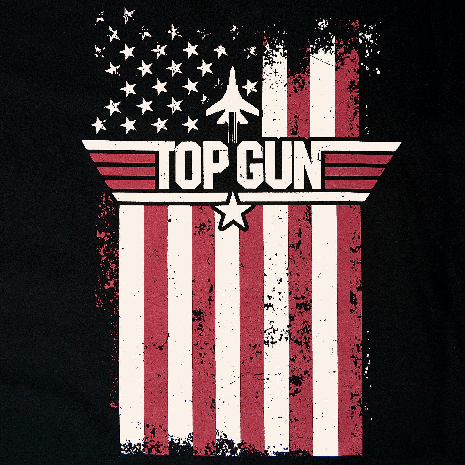 Produktbild Top Gun - Distressed Flag T-shirt svart
