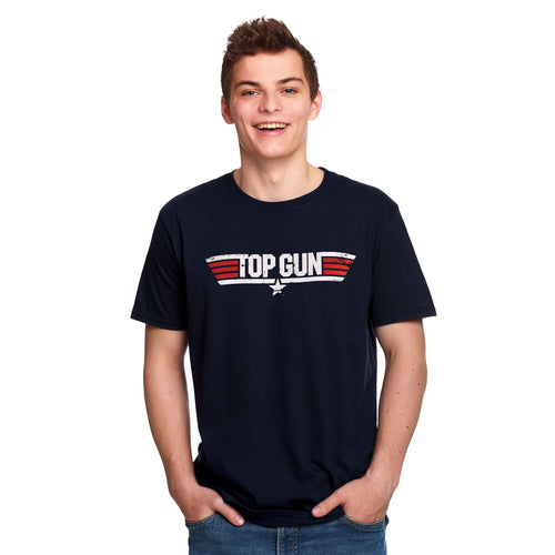 Produktbild Top Gun - Logotyp T-shirt blå