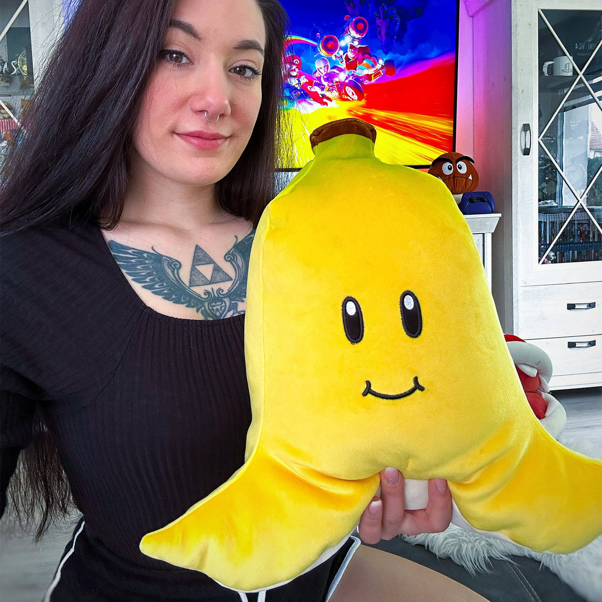 Produktbild Super Mario - Banan Plyschfigur XL