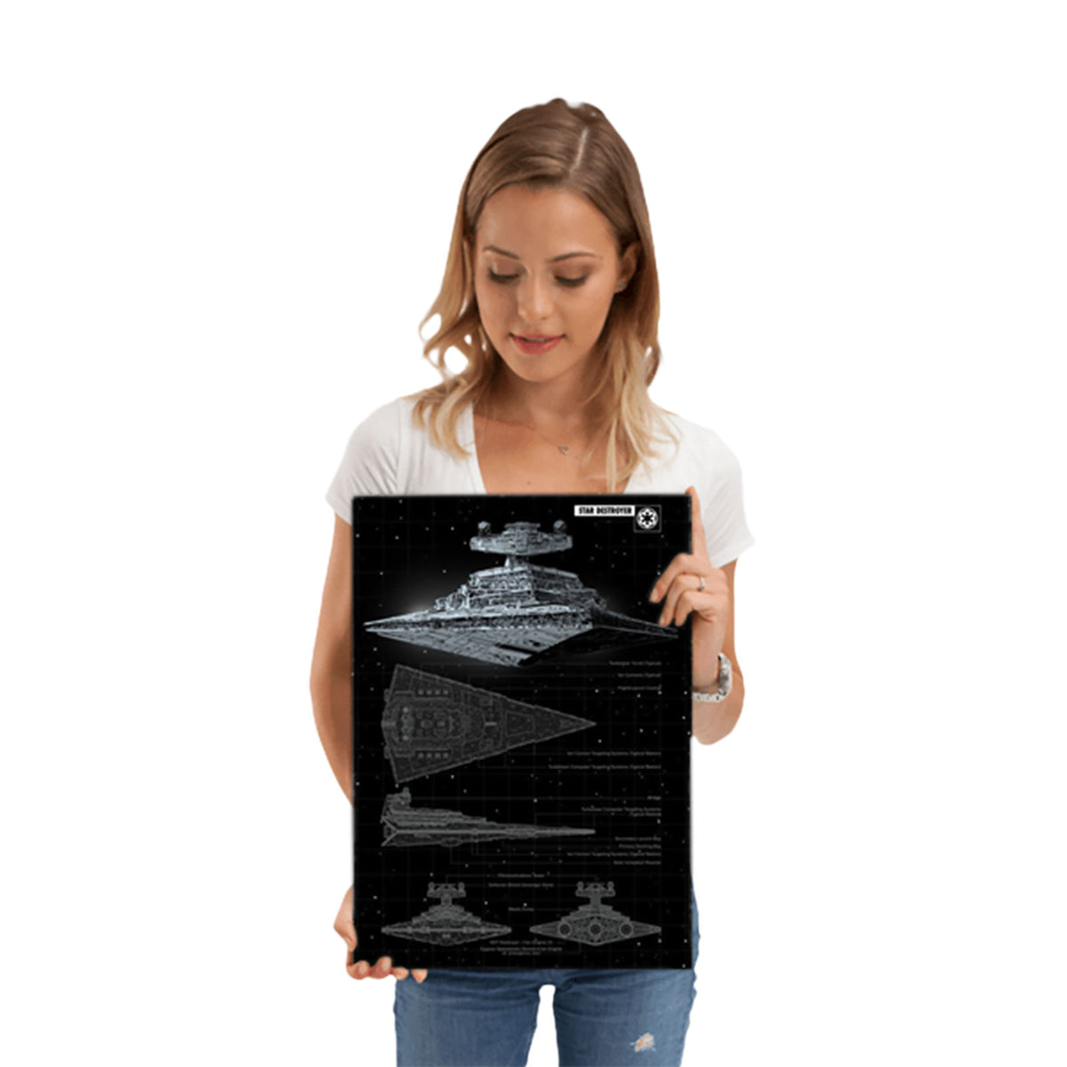 Produktbild Star Wars - Stjärnkryssare Metallposter