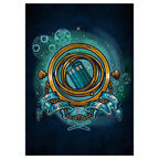 Produktbild Turn Time Twist Space Metallposter för Doctor Who-fans