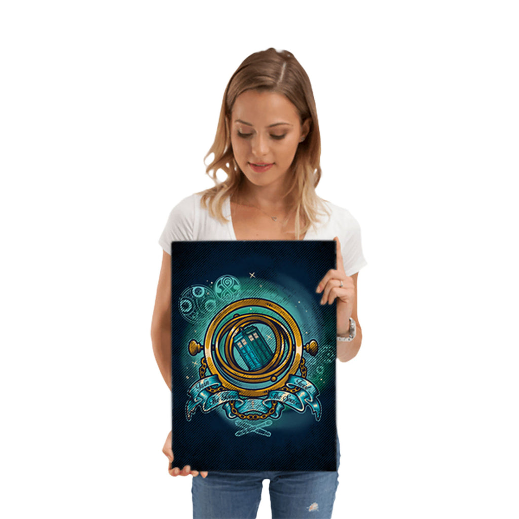 Produktbild Turn Time Twist Space Metallposter för Doctor Who-fans