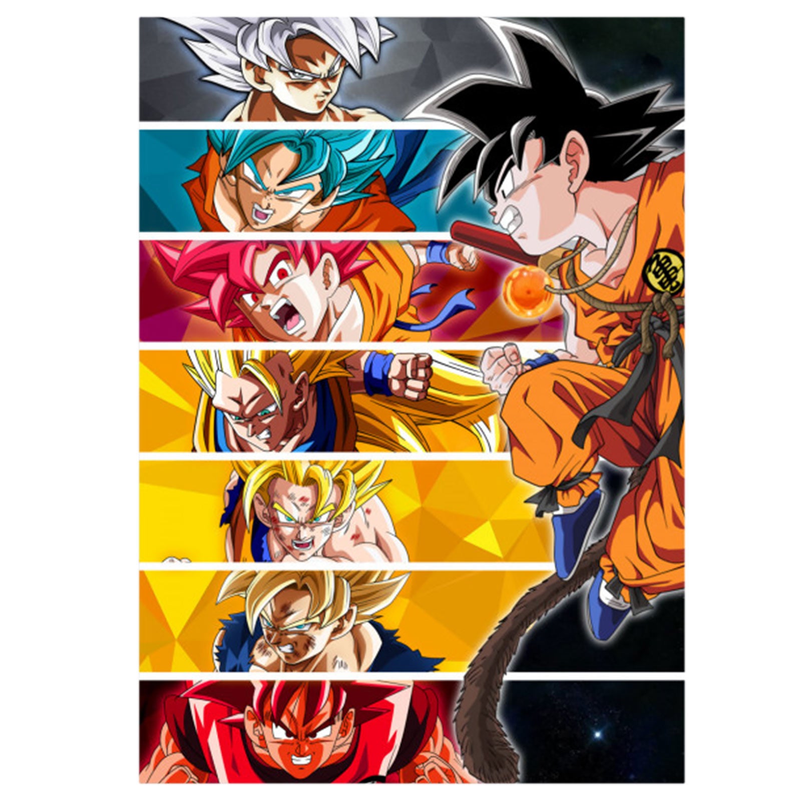 Produktbild Goku Metallposter för Dragon Ball-fans