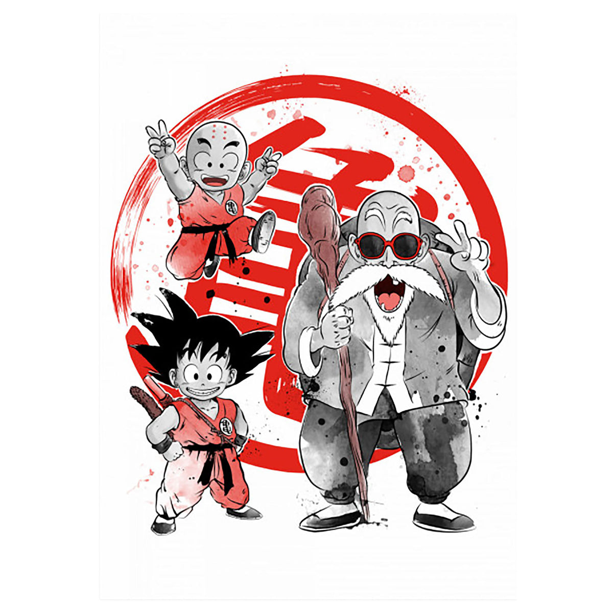 Produktbild Kame School metallposter för Dragon Ball-fans