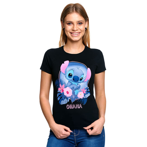 Produktbild Lilo & Stitch - Ohana T-shirt dam svart
