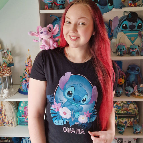 Produktbild Lilo & Stitch - Ohana T-shirt dam svart