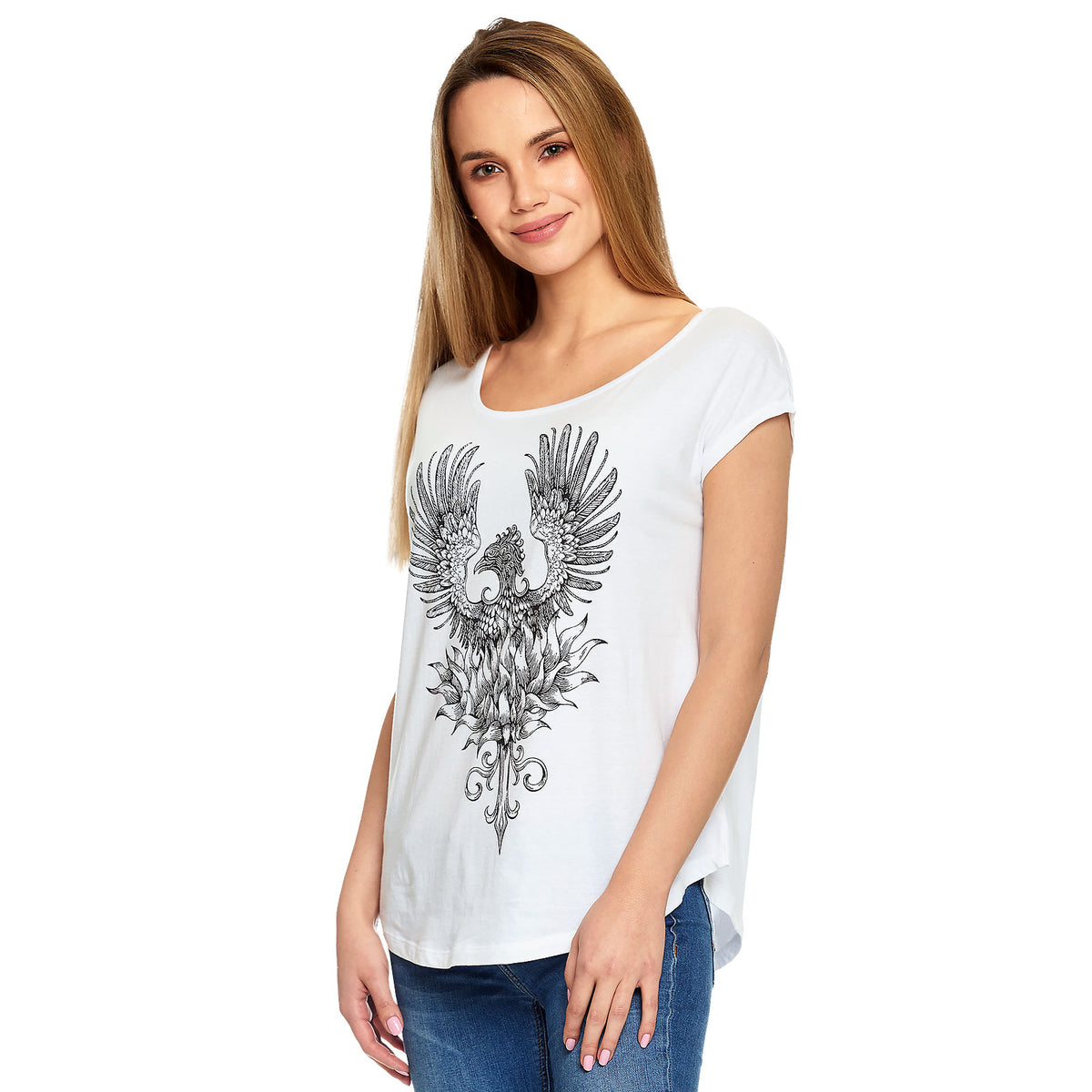 Produktbild Harry Potter - Fenix T-shirt dam vit