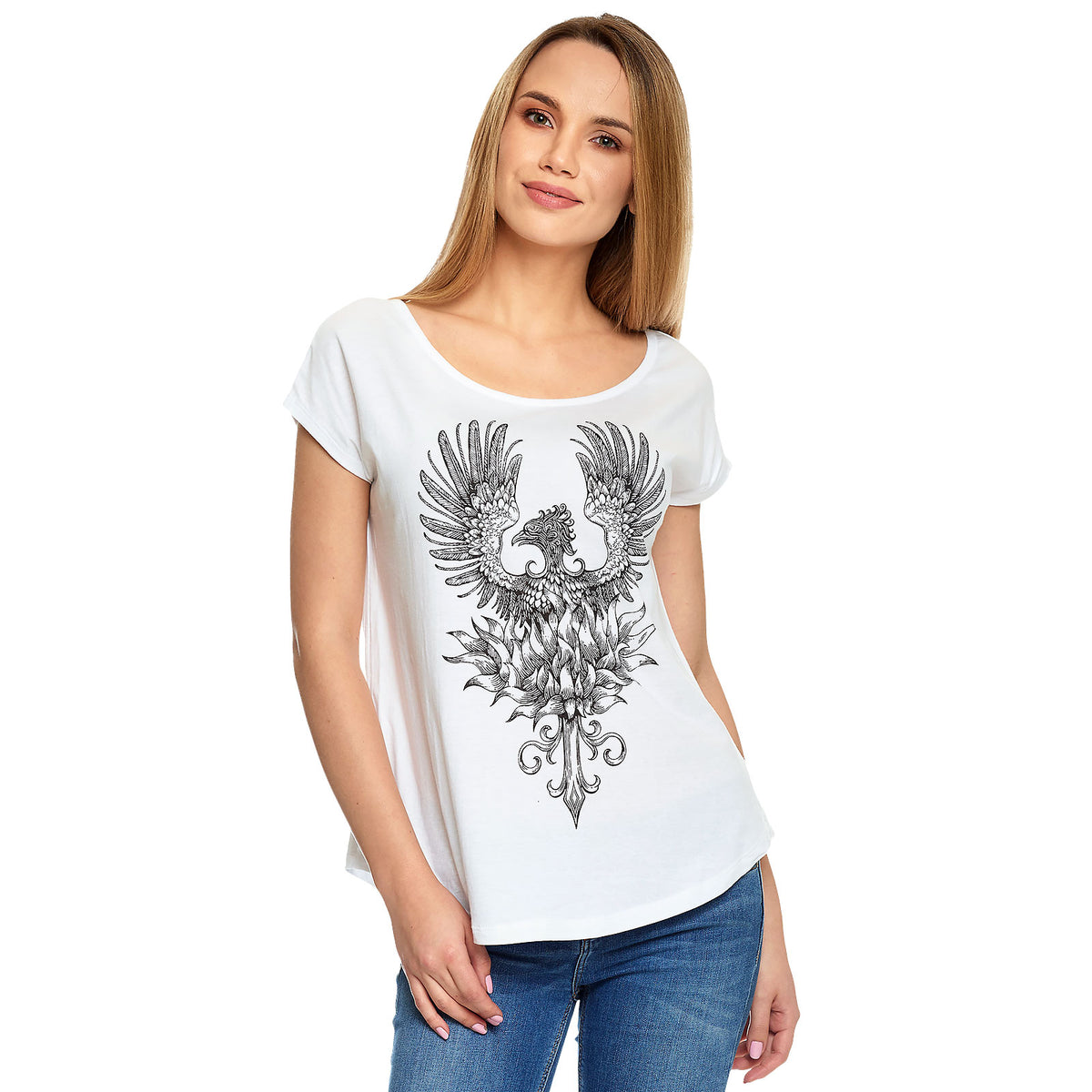 Produktbild Harry Potter - Fenix T-shirt dam vit