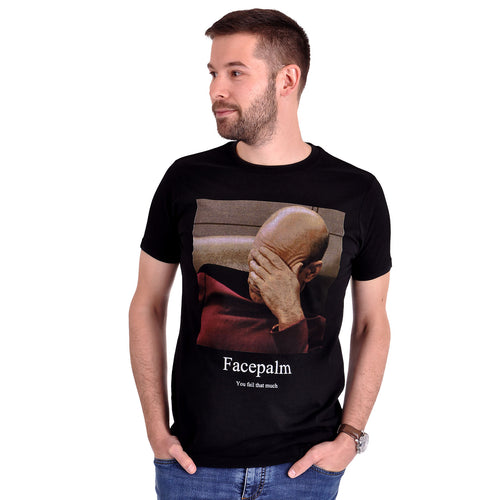 Produktbild Star Trek - Picard Facepalm T-shirt svart