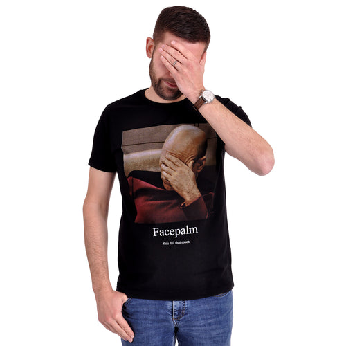 Produktbild Star Trek - Picard Facepalm T-shirt svart