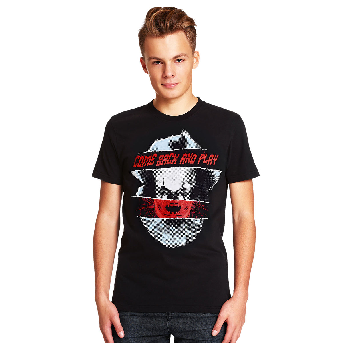 Produktbild Stephen Kings DET - Pennywise Come Back and Play T-Shirt