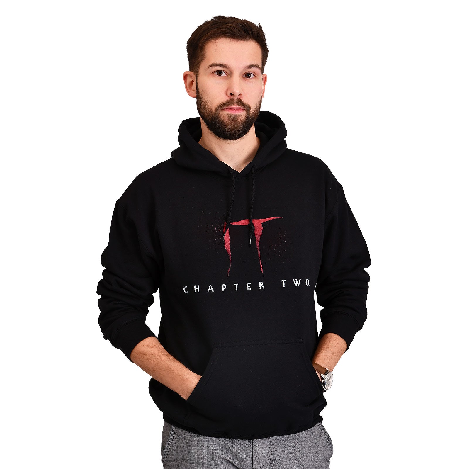 Produktbild Stephen Kings DET - Pennywise Chapter Two Hoodie svart