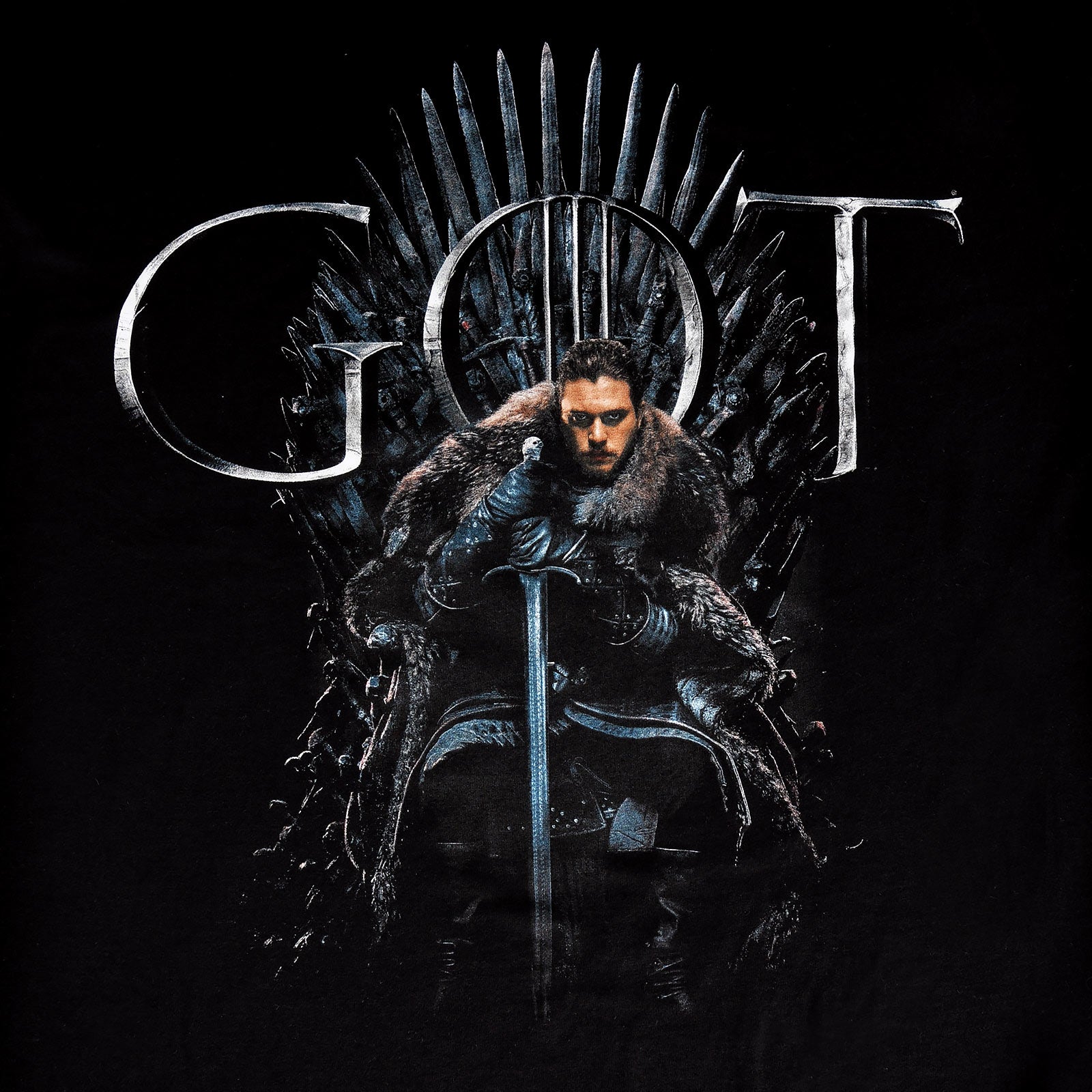 Product image Game of Thrones - Jon Snow For The Throne T-Shirt black