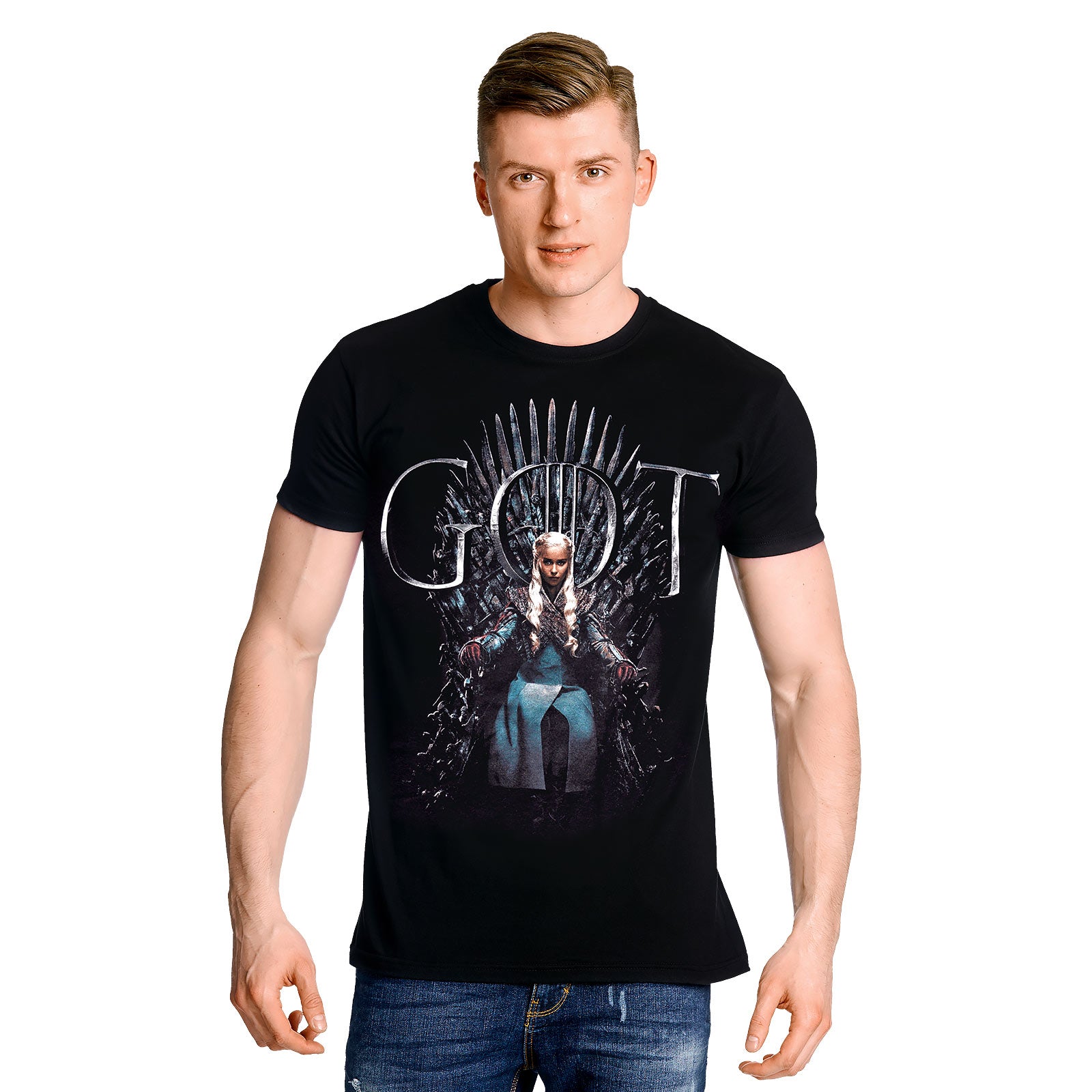 Produktbild Game of Thrones - Daenerys For The Throne T-Shirt svart