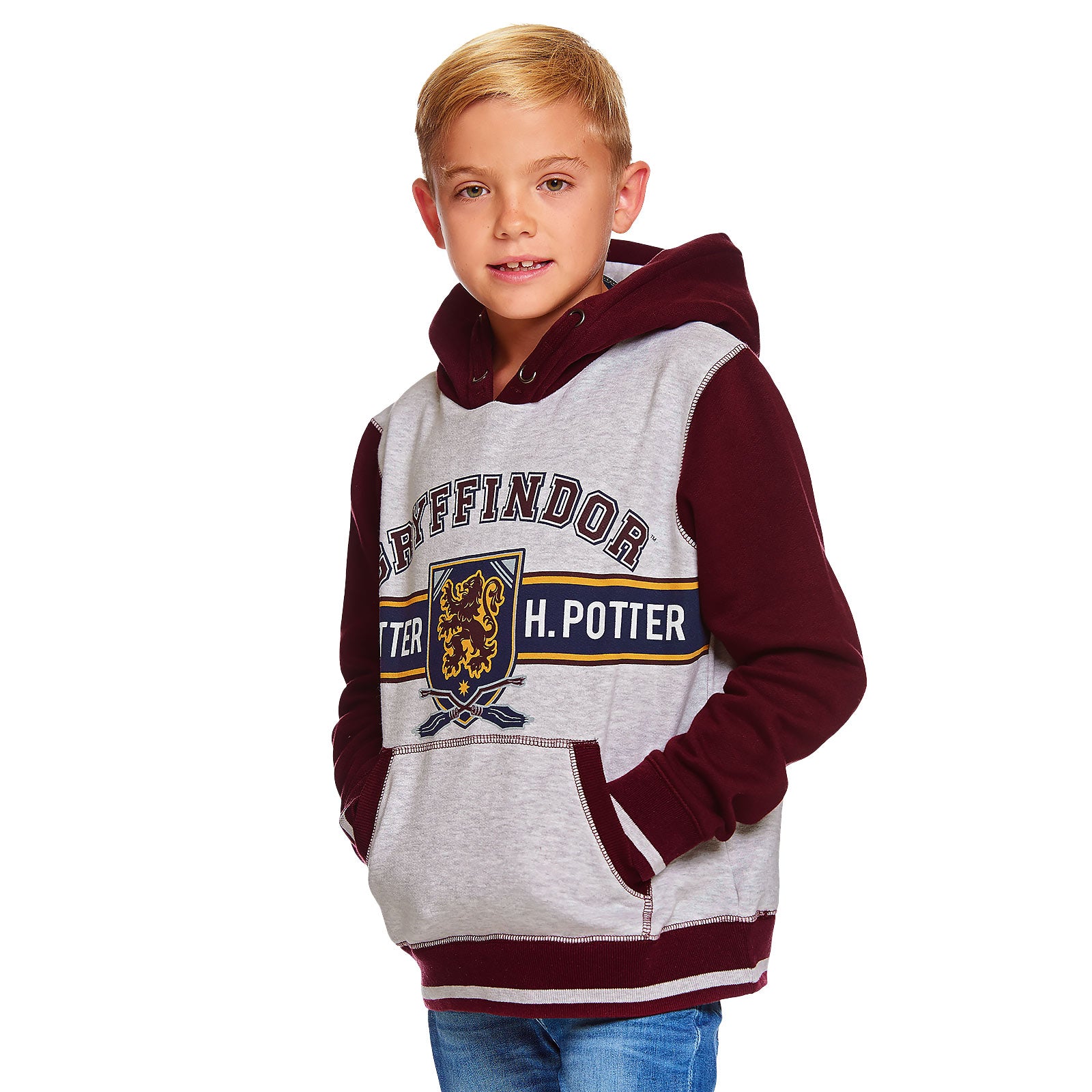 Produktbild Harry Potter - Gryffindor barnhoodie grå-röd