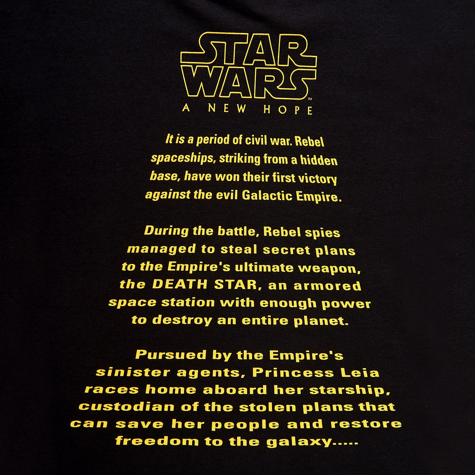 Produktbild Star Wars - A New Hope Klassisk T-shirt svart