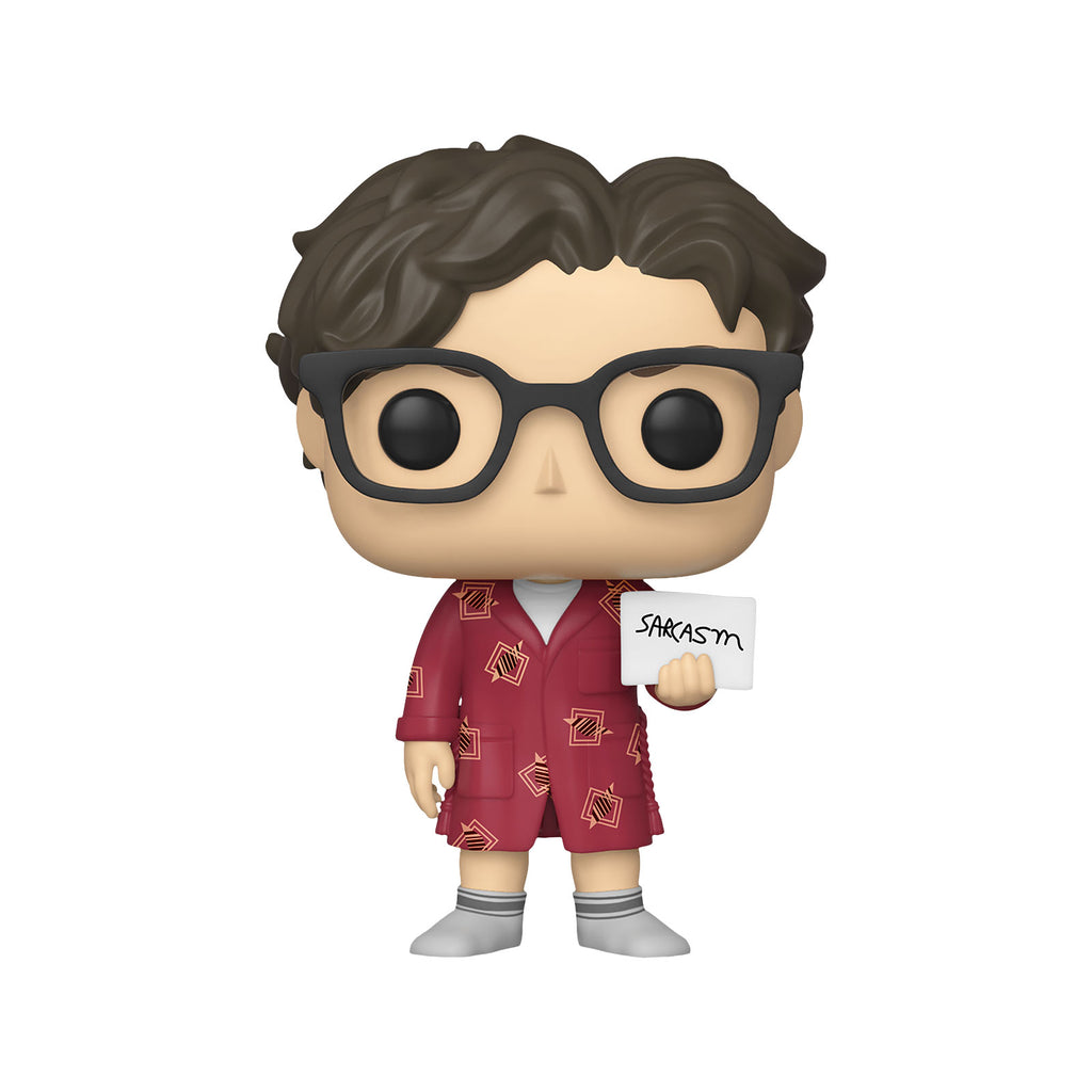 Produktbild Big Bang Theory - Leonard Hofstadter med Sarkasm-skylt Funko Pop Figur