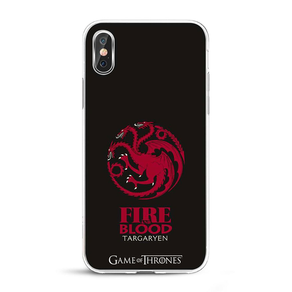 Produktbild Game of Thrones - Targaryen emblem iPhone X / XS mobilskal silikon svart