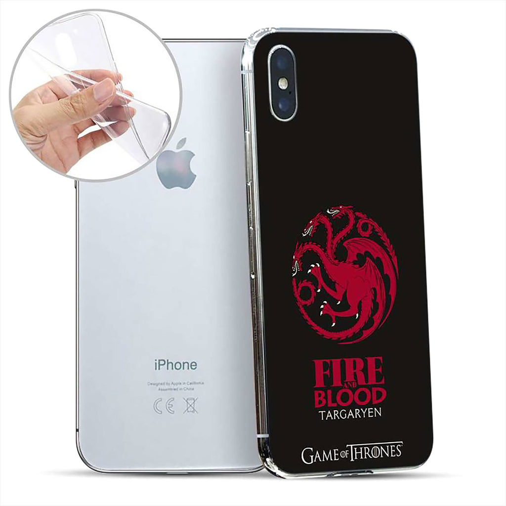 Produktbild Game of Thrones - Targaryen emblem iPhone X / XS mobilskal silikon svart