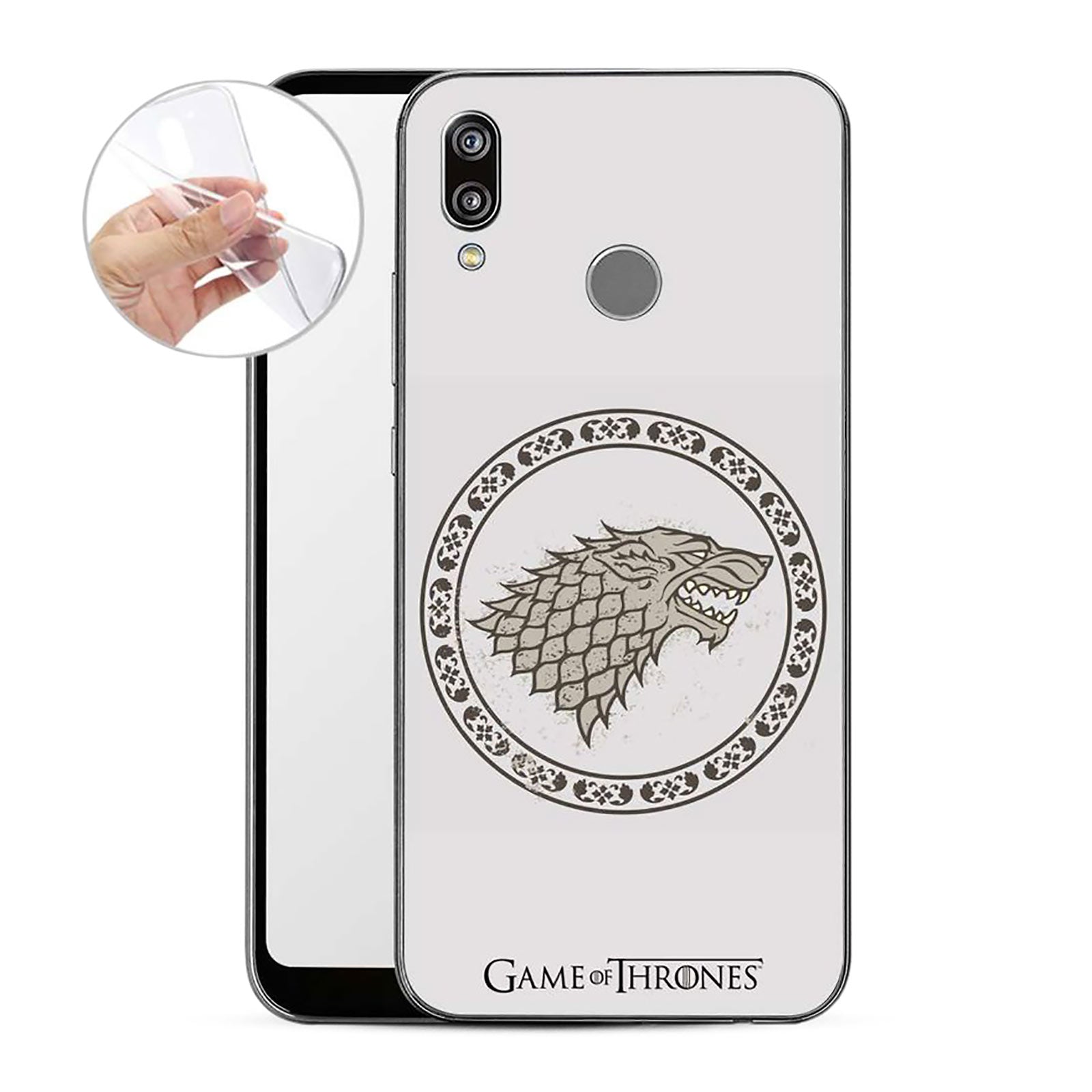 Produktbild Game of Thrones - Stark Vapensköld Huawei P20 Lite Mobilskal Silikon vit