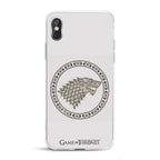 Produktbild Game of Thrones - Stark-emblem iPhone X / XS mobilskal silikon vit